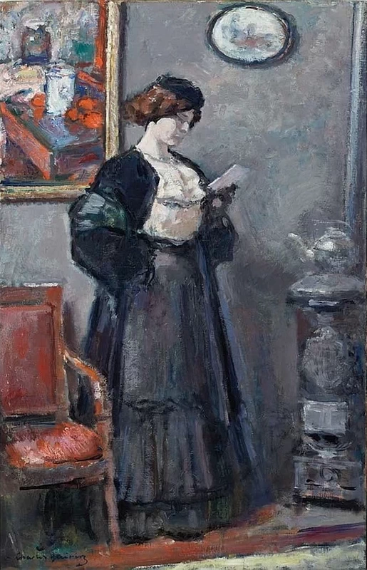 Charles Guérin - Donna che legge
